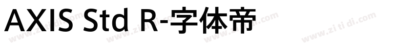 AXIS Std R字体转换